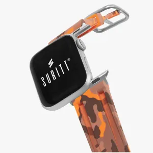 Luxury Feel Apple Watch Sport Band Orange Camo  Going Fast!
