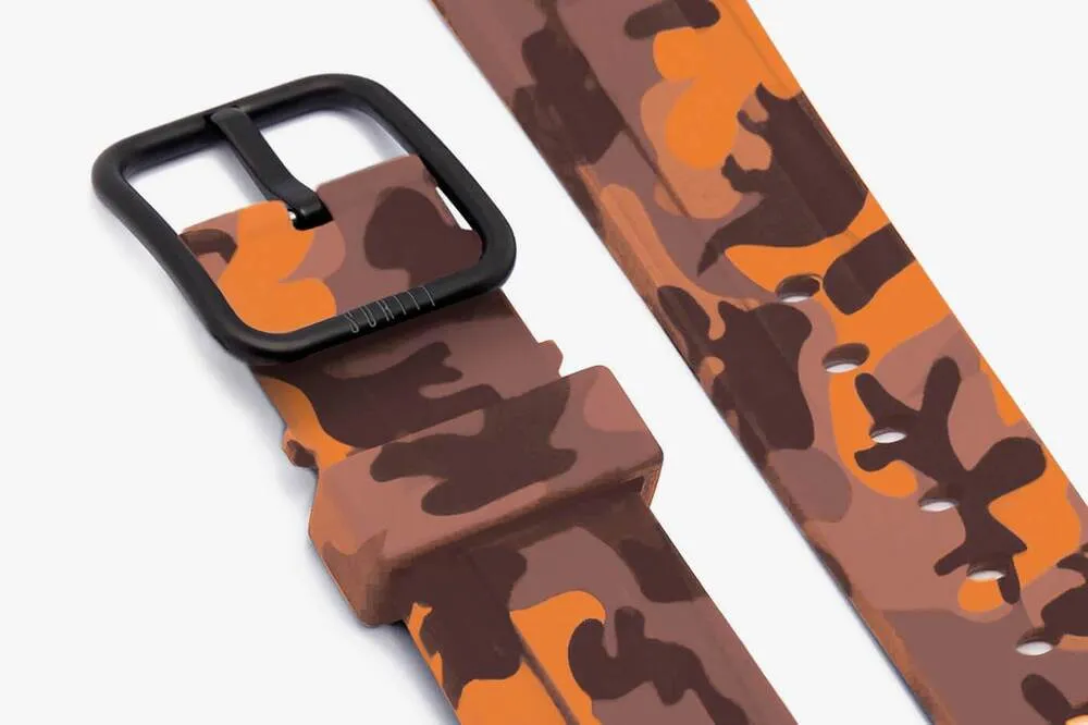 Luxury Feel Apple Watch Sport Band Orange Camo  Going Fast!