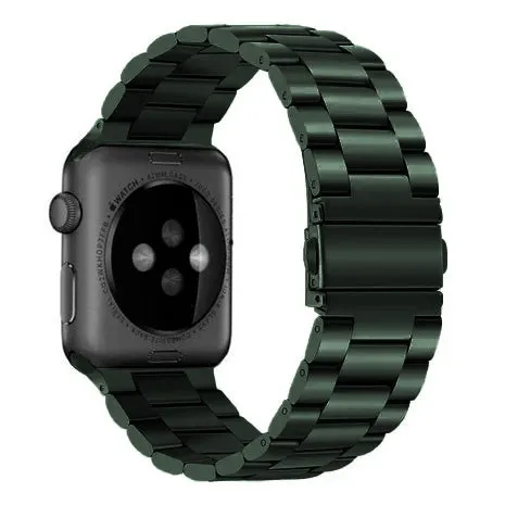 Luxury Feel Apple Watch Steel Strap (Dark Green)  Today Only!