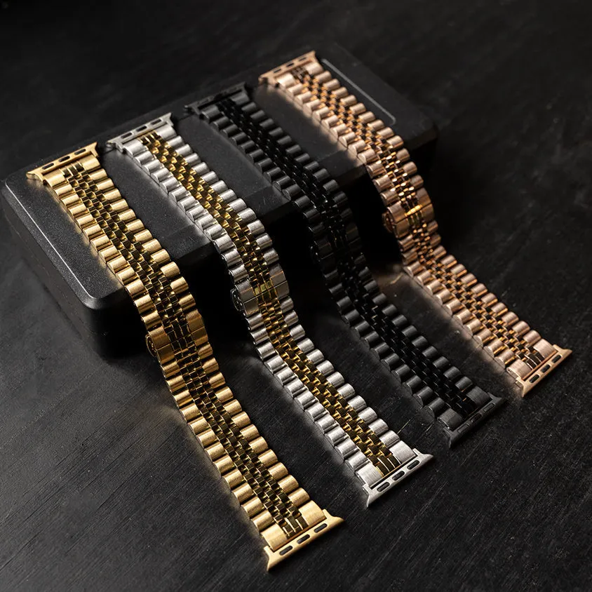 Luxury Feel Apple Watch Steel Strap Jubilee (Rose Gold)  Today Only!