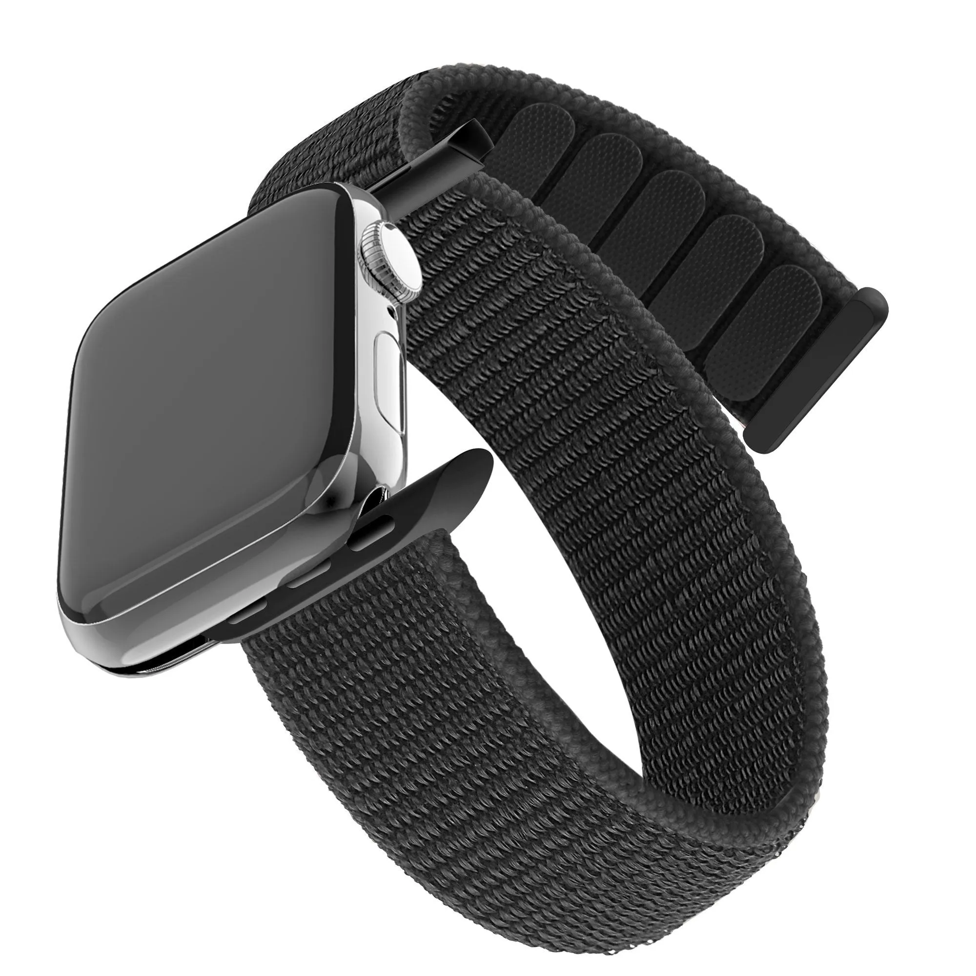 Luxury Feel Bandz Apple Watch Nylon Strap 'Classic' (Black)  Today Only!