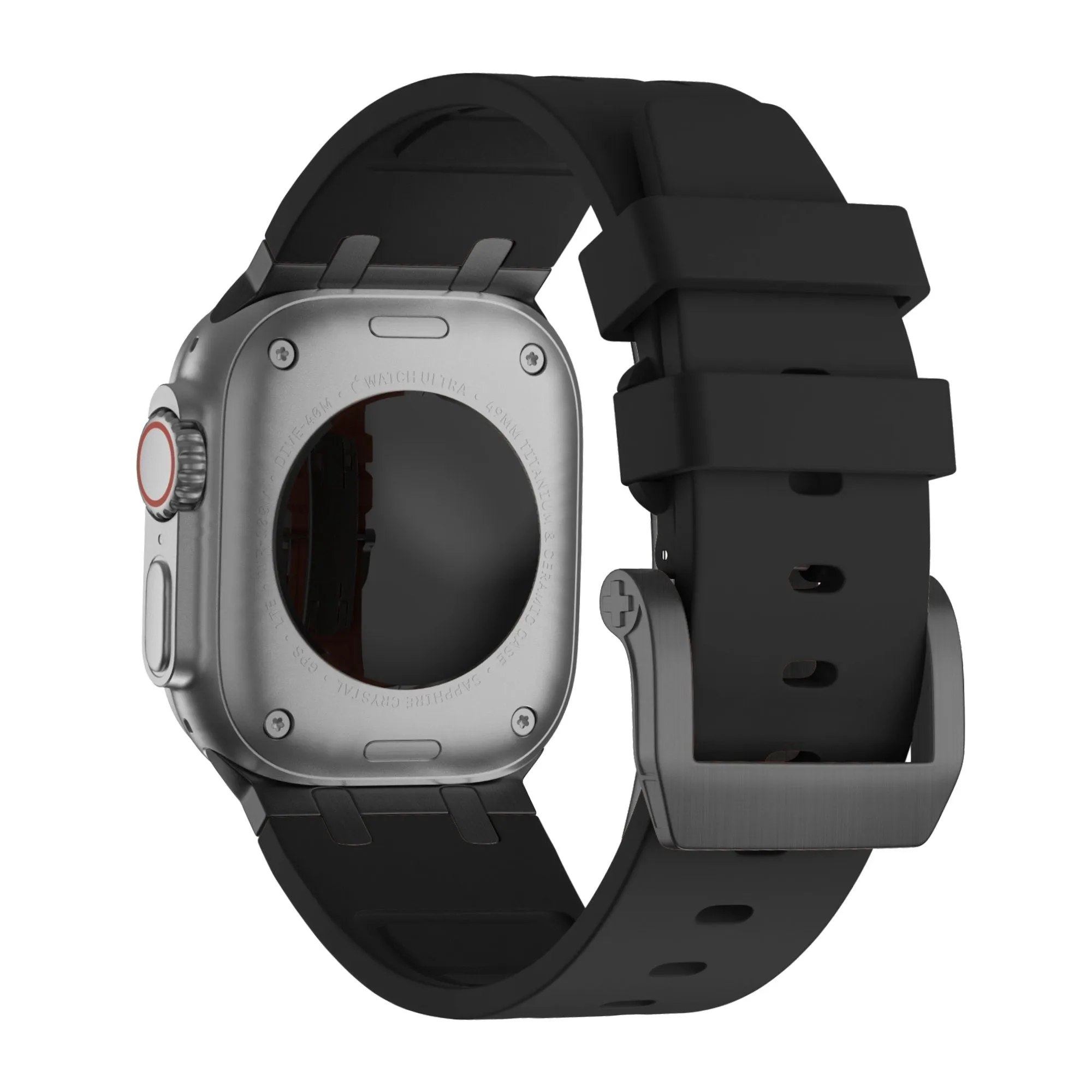 Luxury Feel Bandz Apple Watch Silicone Strap 'Luxe Liquid' (Black With Black)  Going Fast!