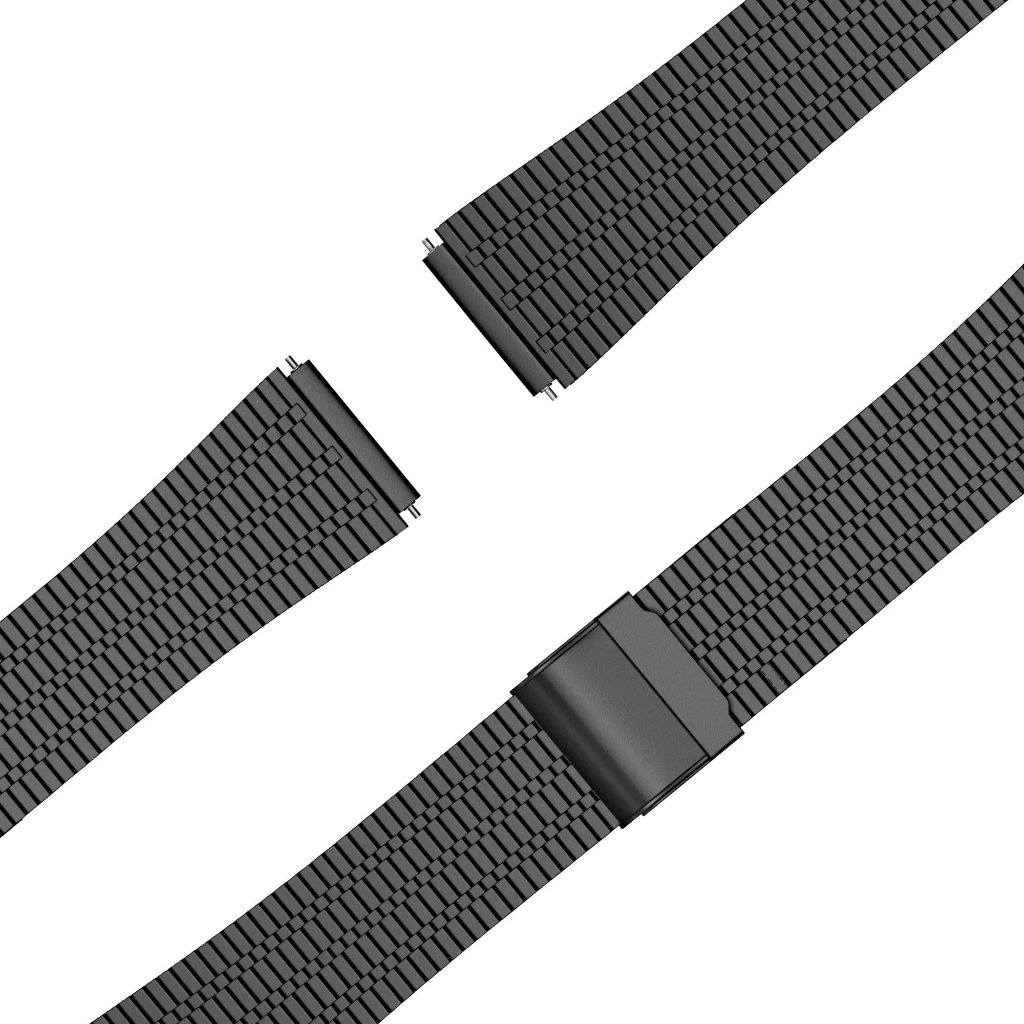 Luxury Feel Bandz Huawei Watch 4 (Pro) Adjustable Steel Strap (Black)  Last Chance!