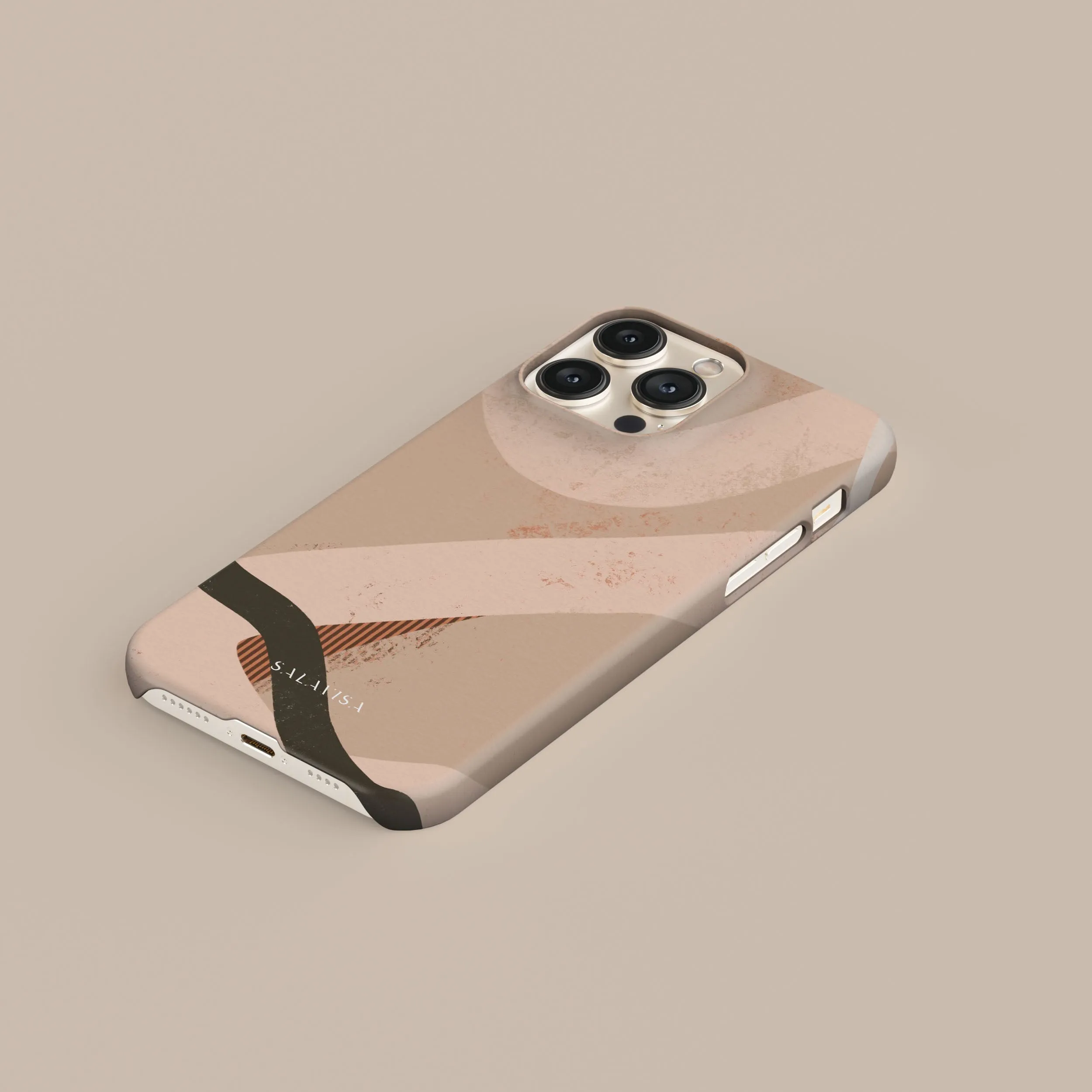 Luxury Feel Beige Organic Phone Case  Limited Stock!
