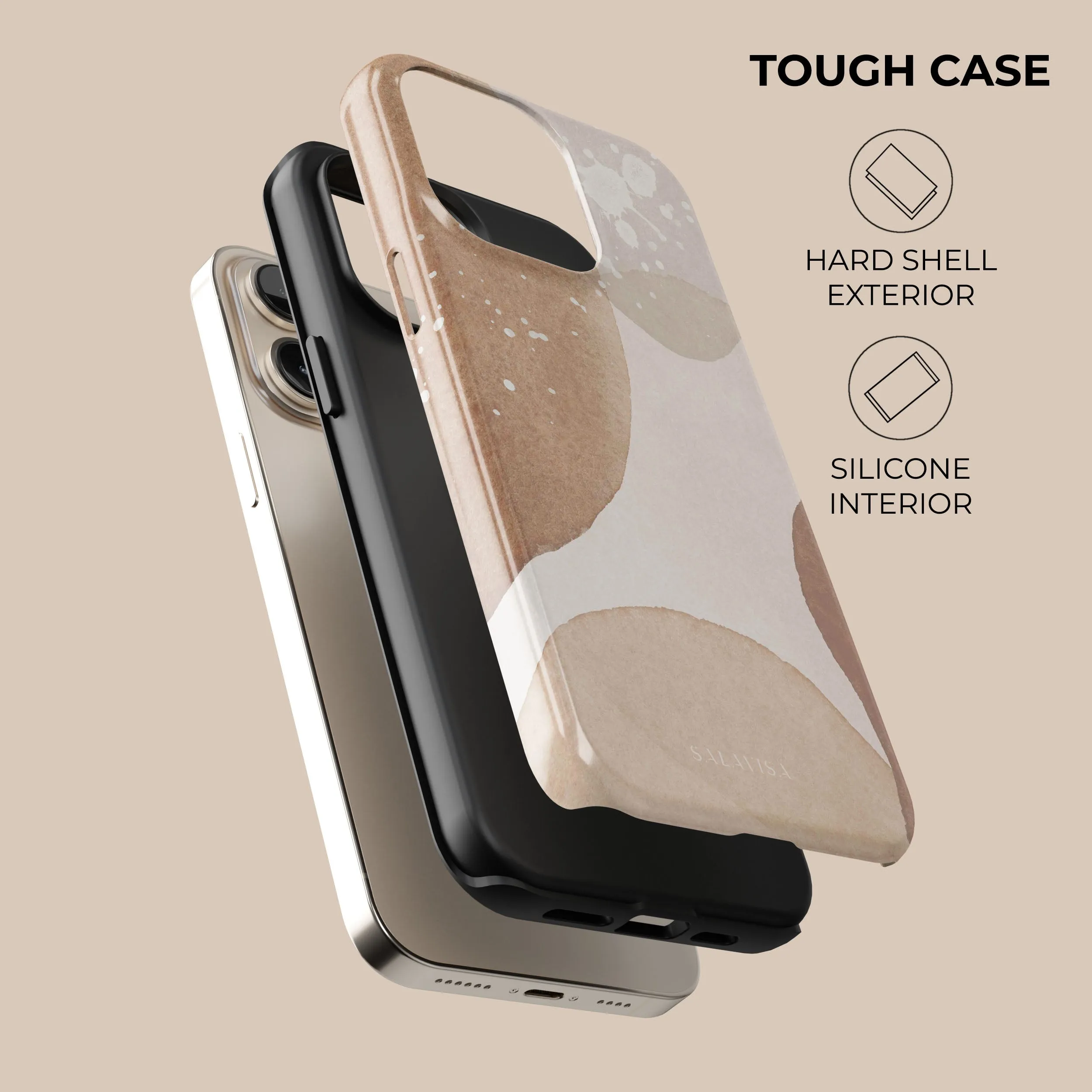 Luxury Feel Beige Sugar Phone Case  Limited Availability!