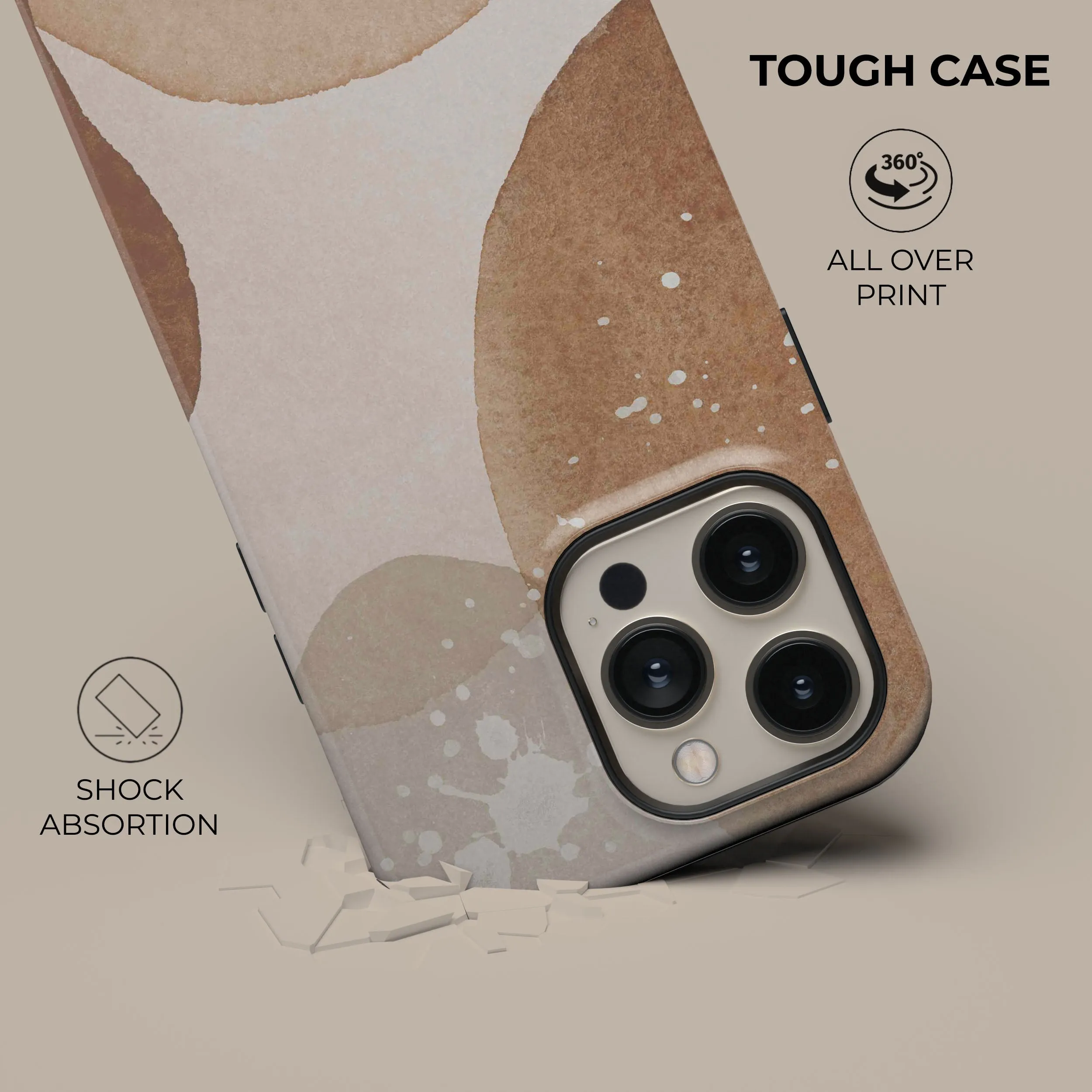 Luxury Feel Beige Sugar Phone Case  Limited Availability!