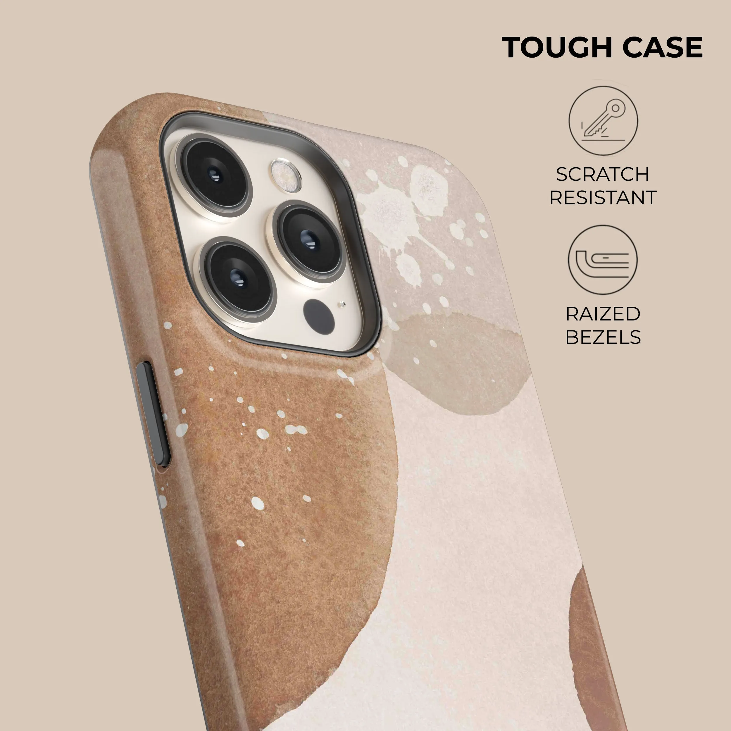 Luxury Feel Beige Sugar Phone Case  Limited Availability!