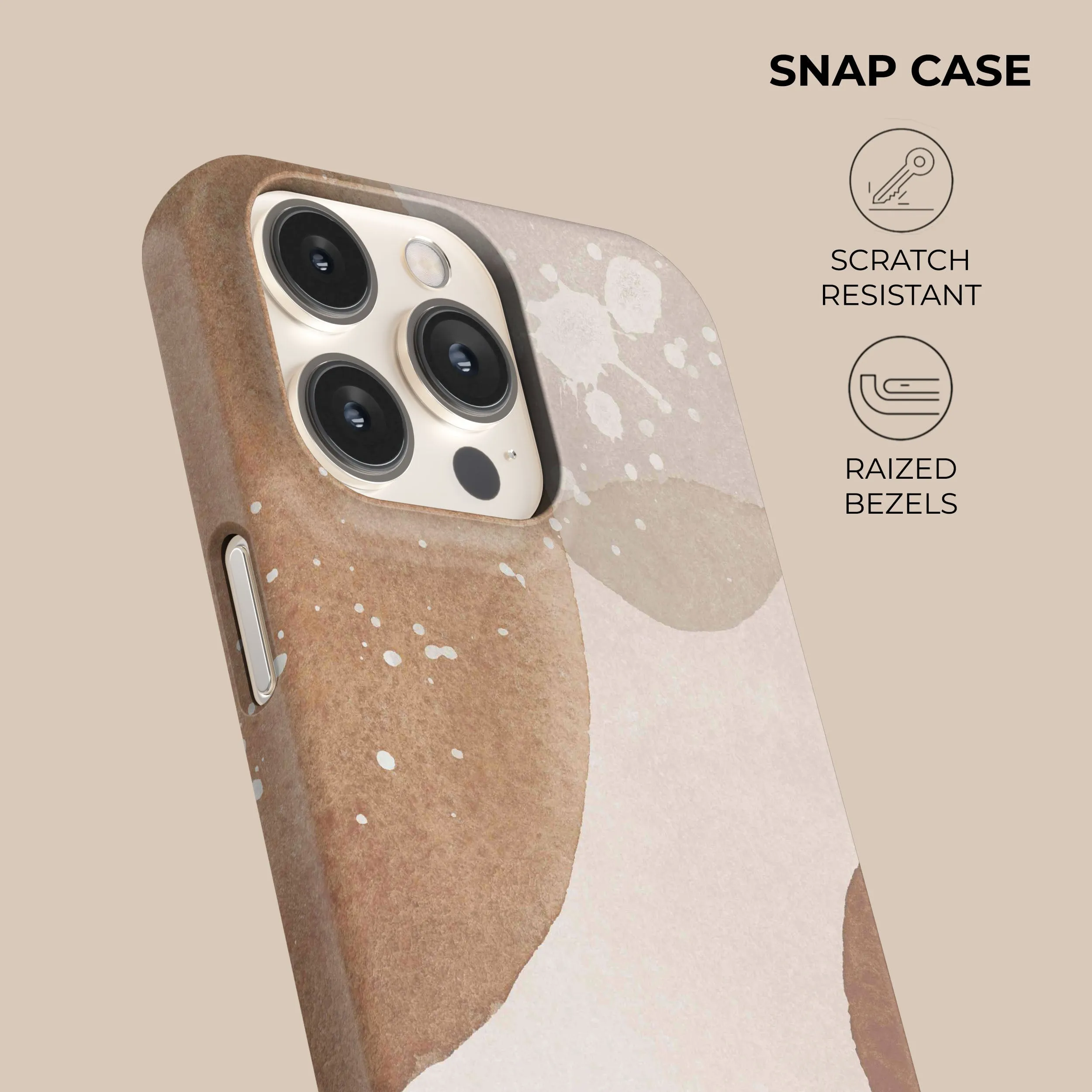 Luxury Feel Beige Sugar Phone Case  Limited Availability!