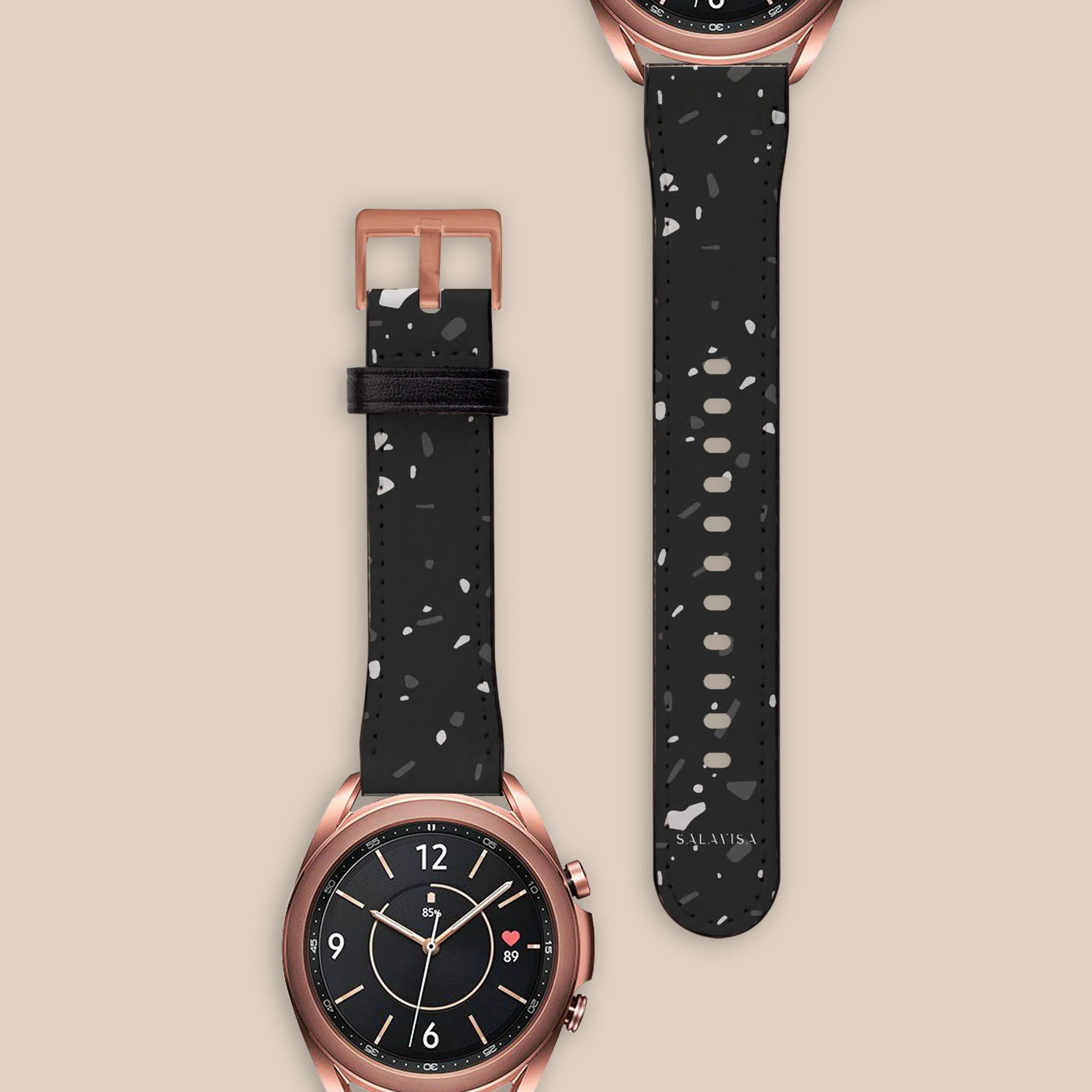Luxury Feel Black Terrazzo Galaxy Watch Band  Limited Release!