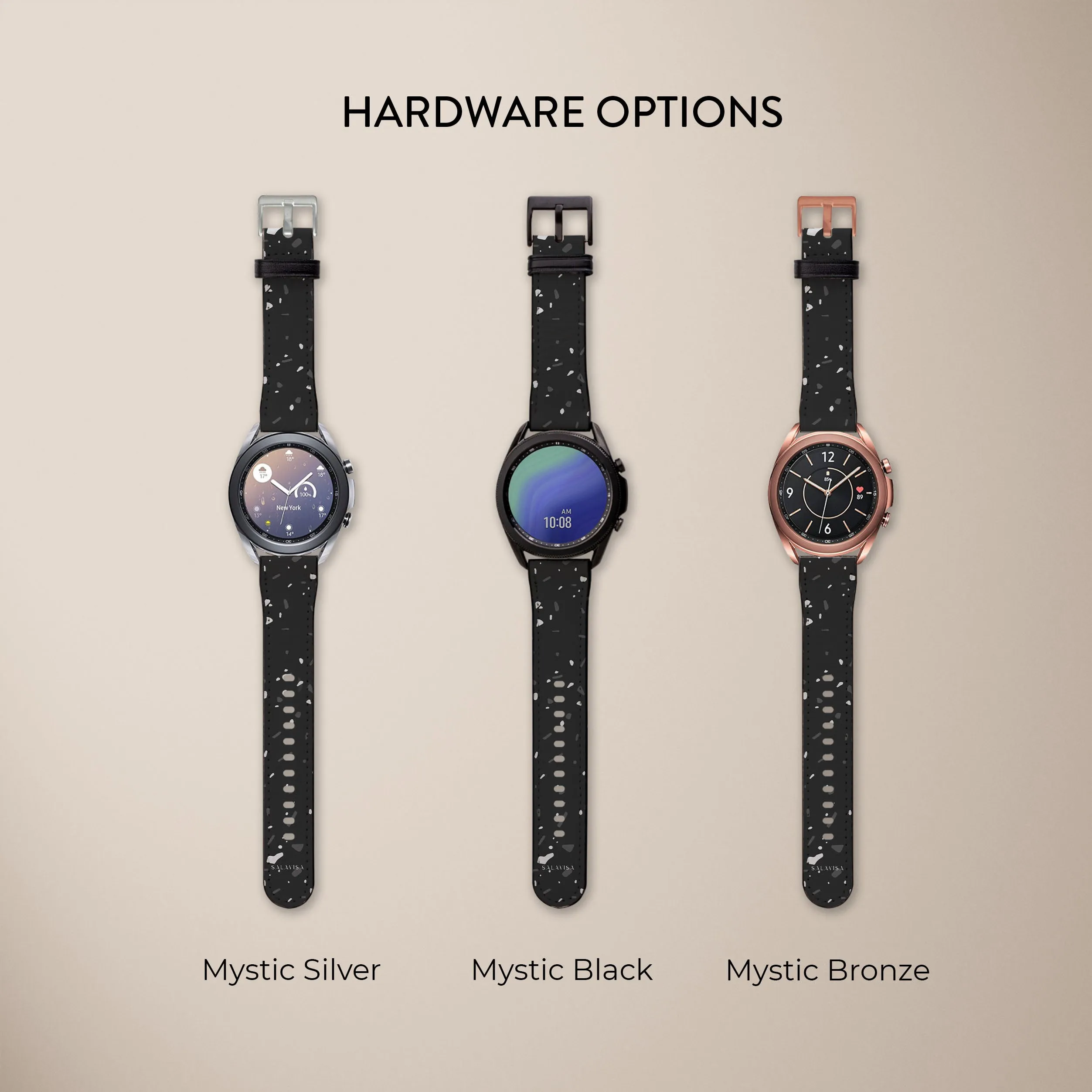 Luxury Feel Black Terrazzo Galaxy Watch Band  Limited Release!