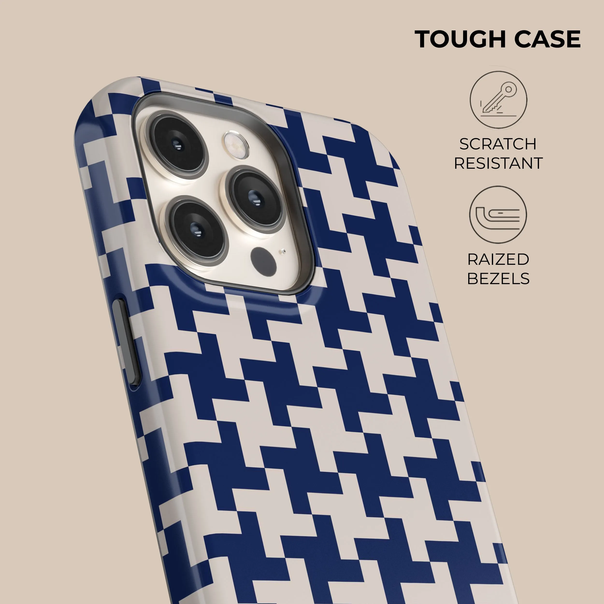 Luxury Feel Blue Glen Plaid Phone Case  Stylish & Comfortable