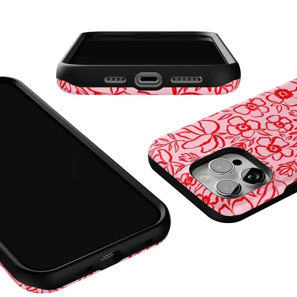 Luxury Feel Blush Garden | Floral Doodle Case  Almost Gone!