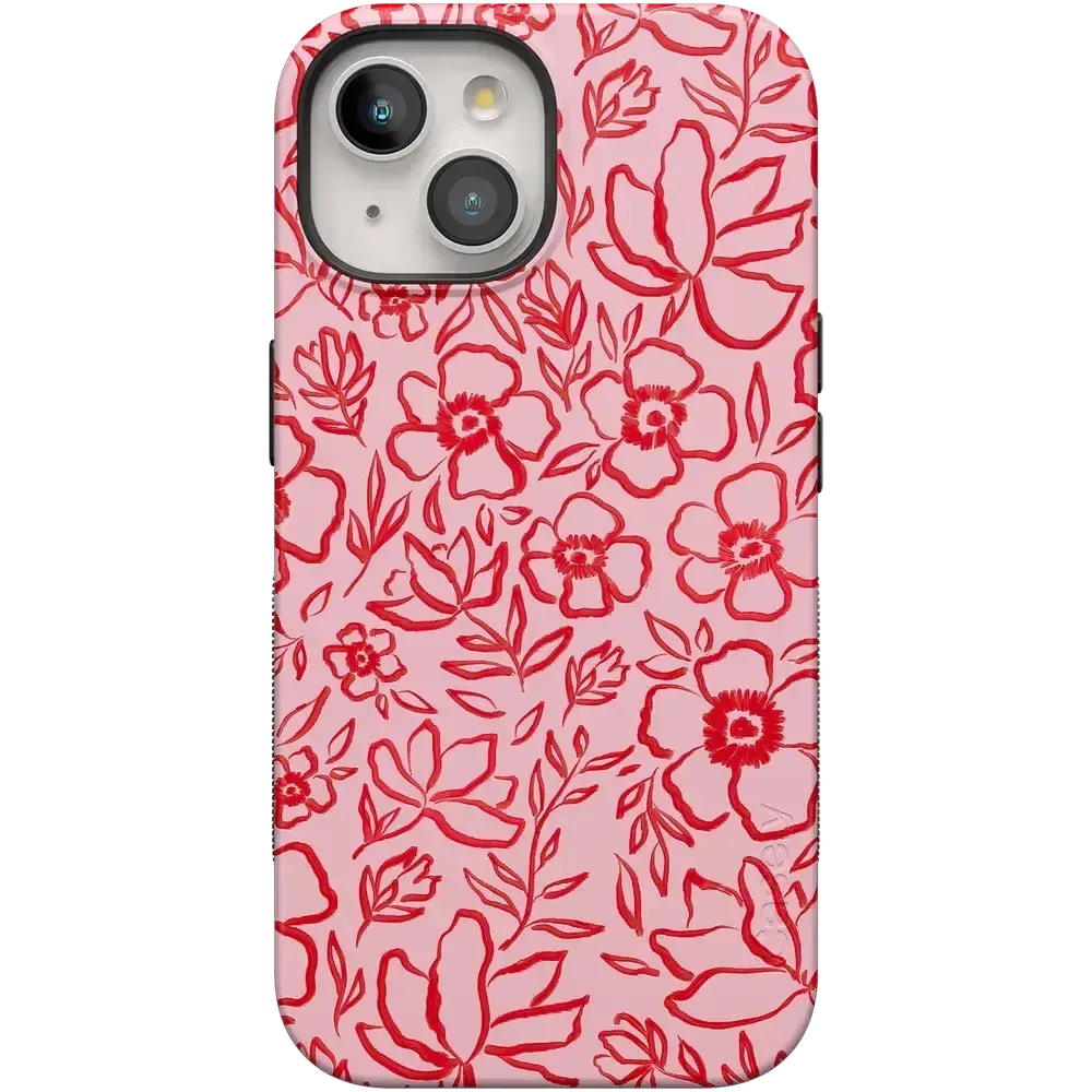 Luxury Feel Blush Garden | Floral Doodle Case  Almost Gone!