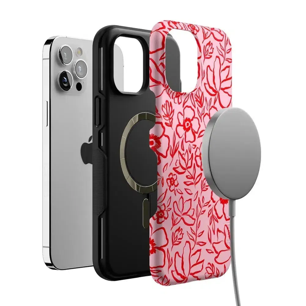 Luxury Feel Blush Garden | Floral Doodle Case  Almost Gone!