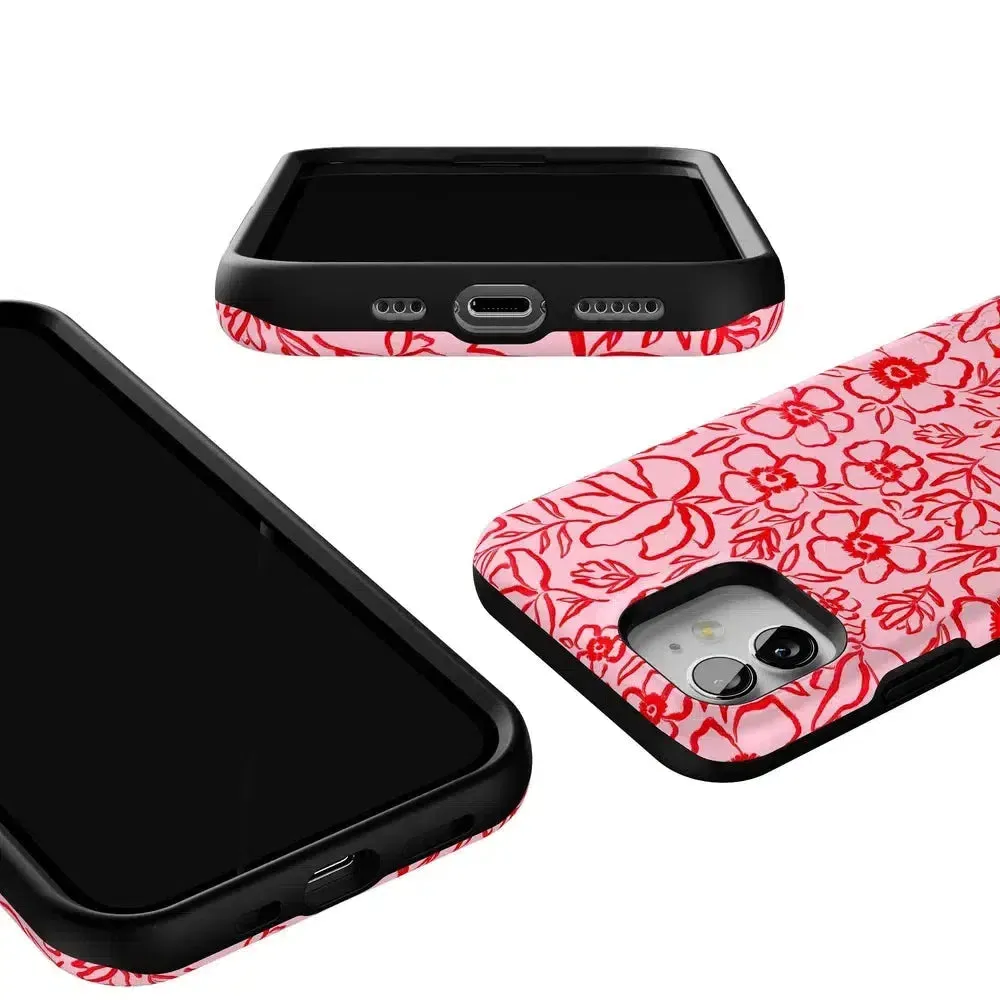 Luxury Feel Blush Garden | Floral Doodle Case  Almost Gone!