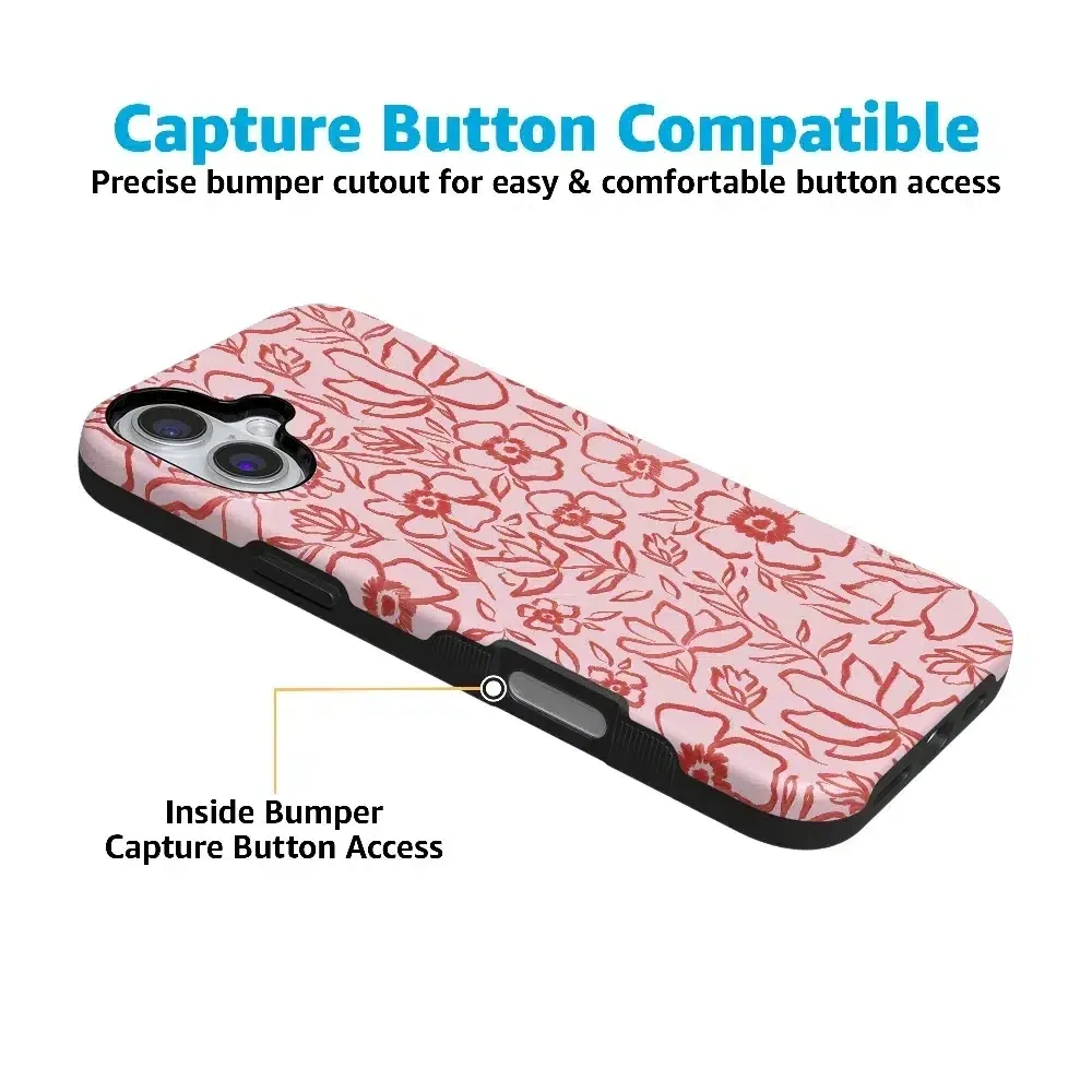 Luxury Feel Blush Garden | Floral Doodle Case  Almost Gone!