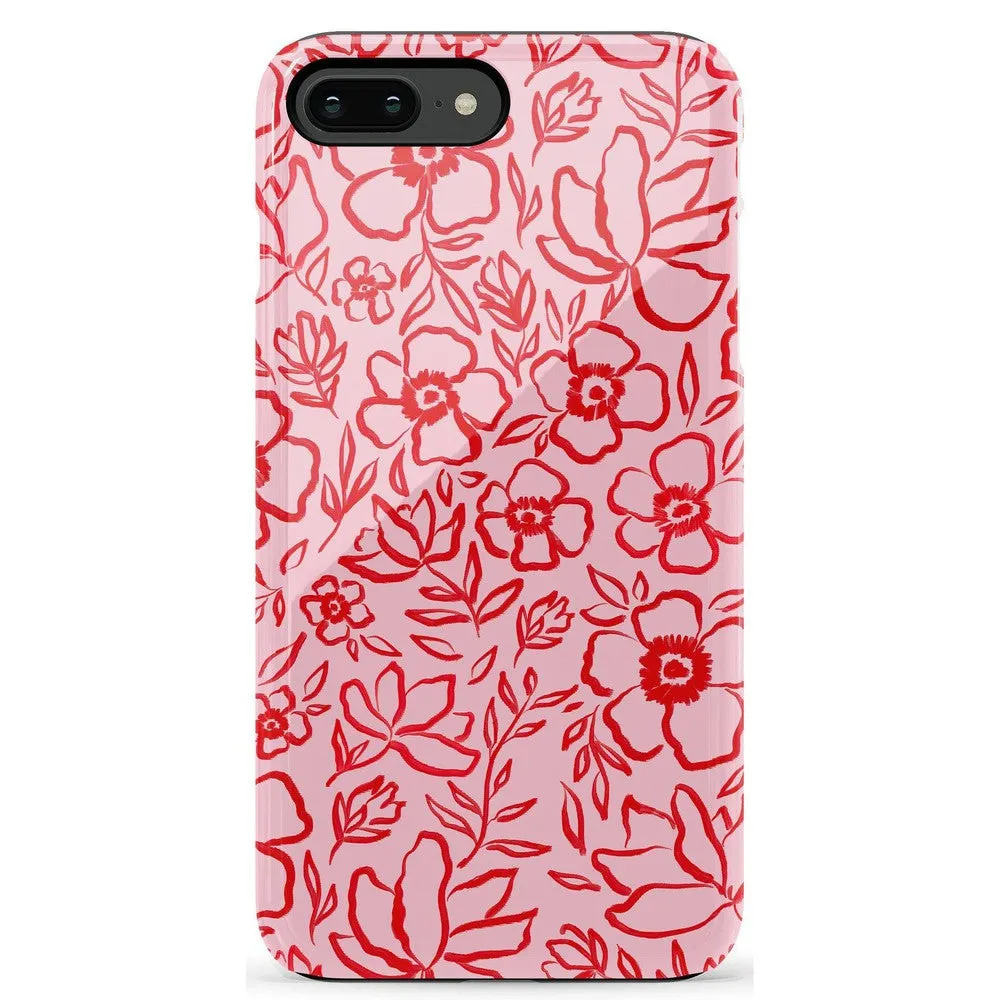 Luxury Feel Blush Garden | Floral Doodle Case  Almost Gone!