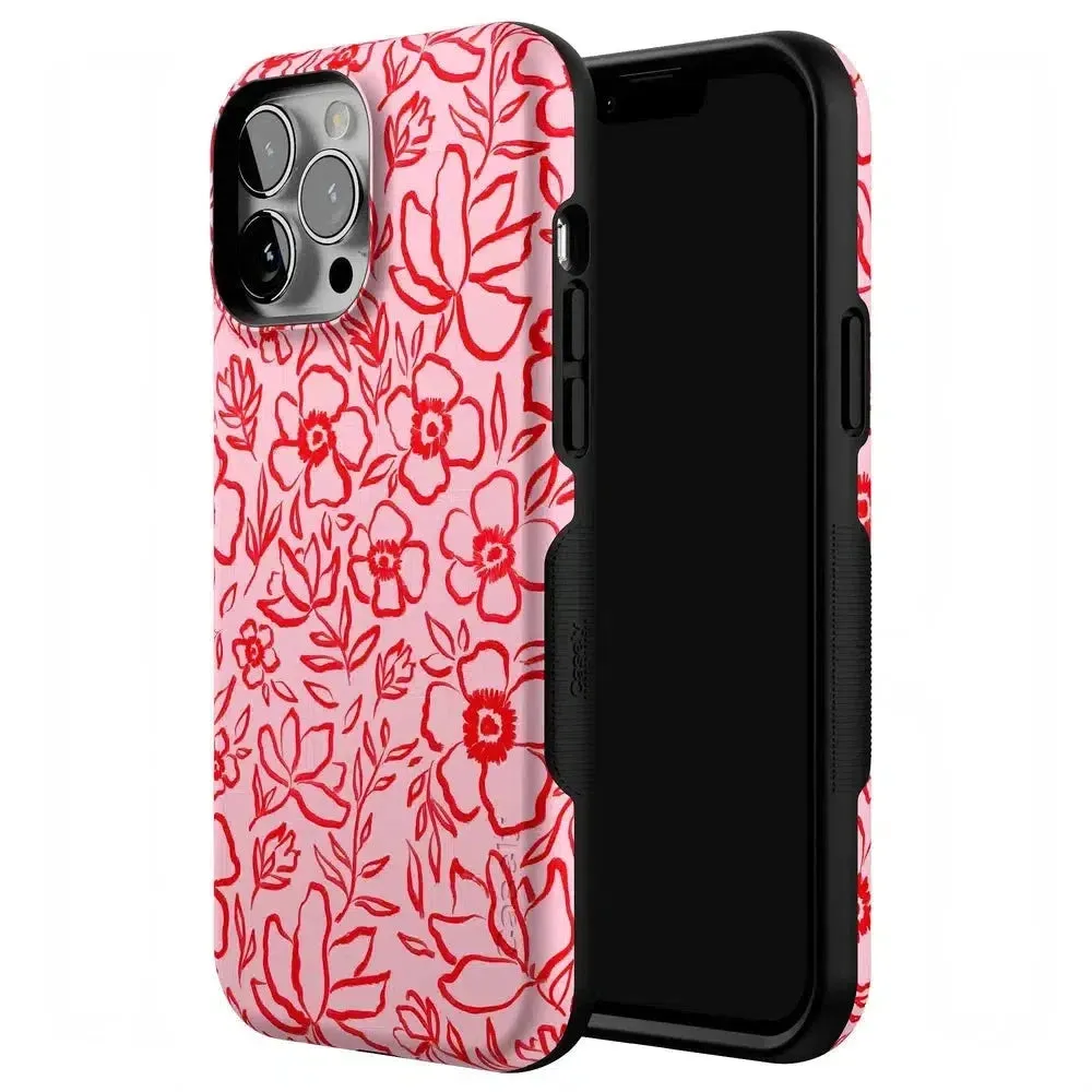 Luxury Feel Blush Garden | Floral Doodle Case  Almost Gone!