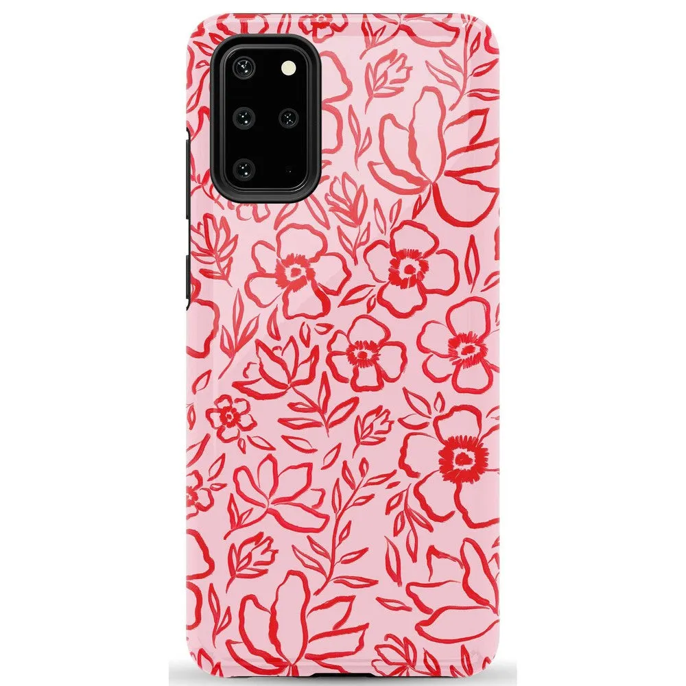 Luxury Feel Blush Garden | Floral Doodle Case  Almost Gone!