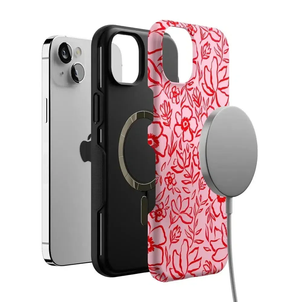 Luxury Feel Blush Garden | Floral Doodle Case  Almost Gone!