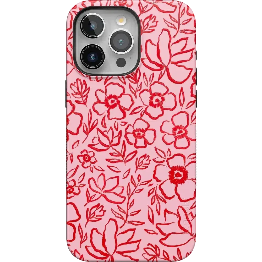 Luxury Feel Blush Garden | Floral Doodle Case  Almost Gone!