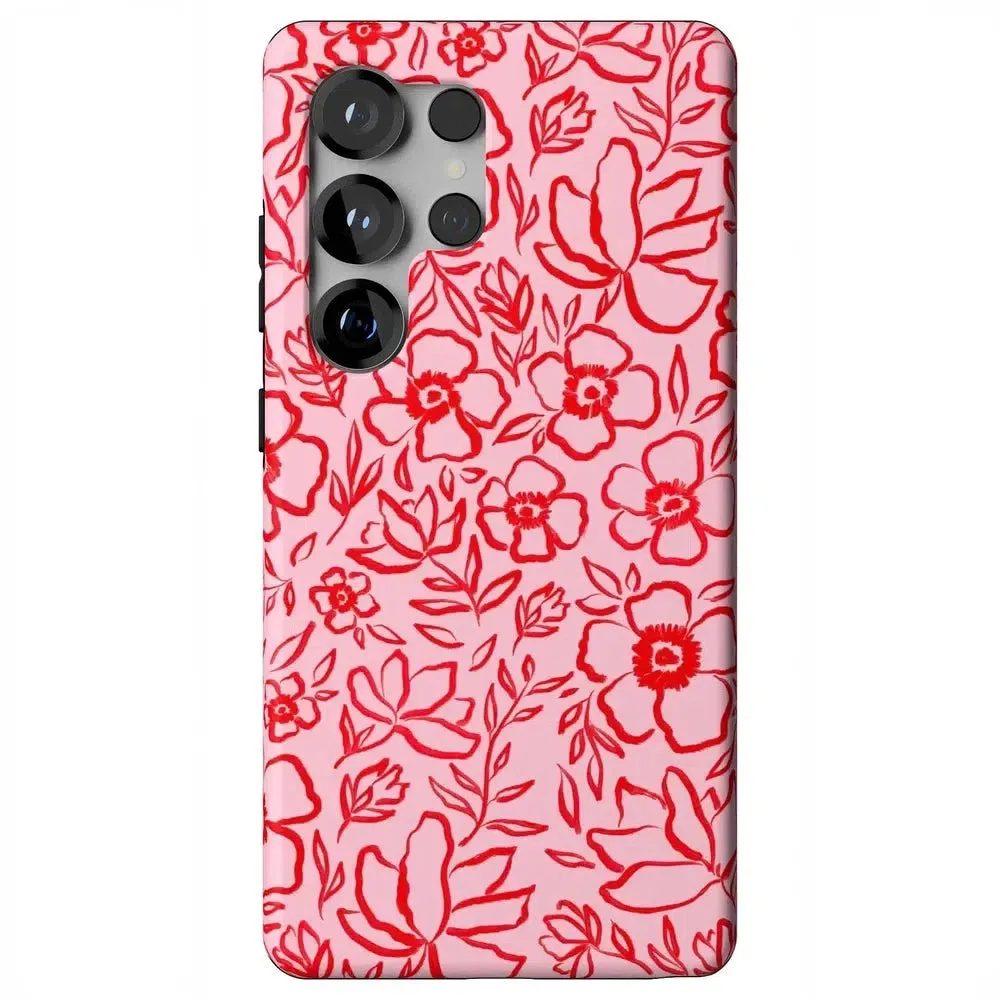 Luxury Feel Blush Garden | Floral Doodle Case  Almost Gone!