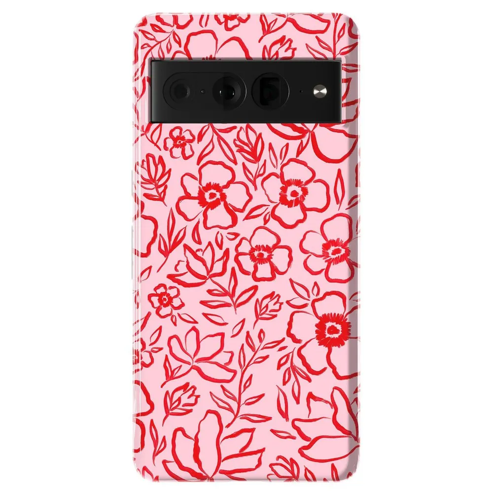Luxury Feel Blush Garden | Floral Doodle Case  Almost Gone!