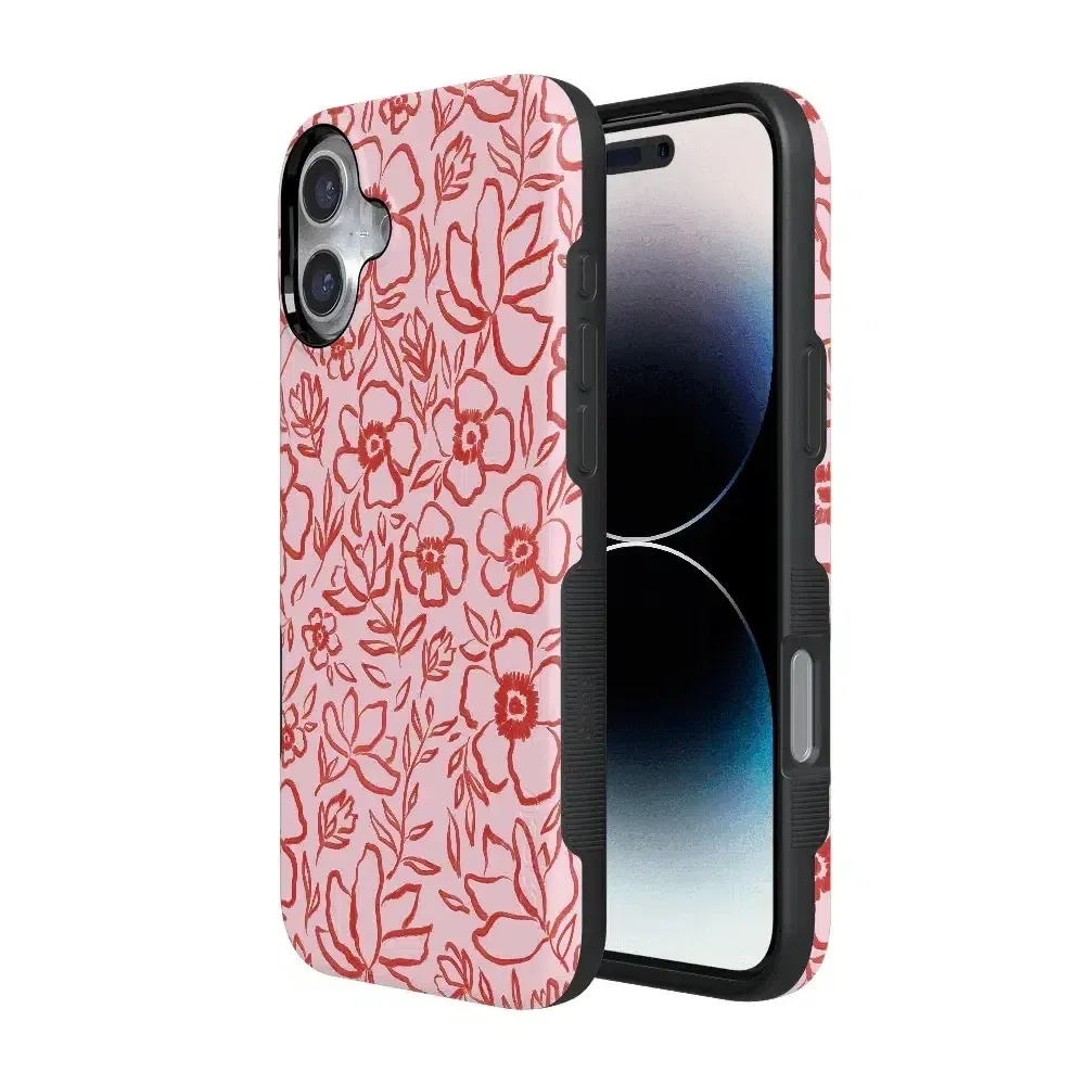 Luxury Feel Blush Garden | Floral Doodle Case  Almost Gone!
