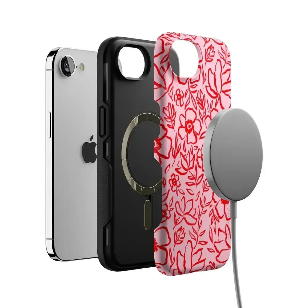 Luxury Feel Blush Garden | Floral Doodle Case  Almost Gone!