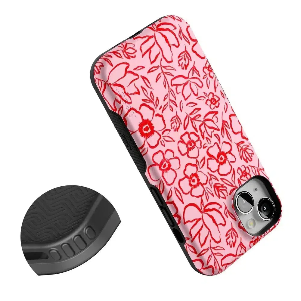Luxury Feel Blush Garden | Floral Doodle Case  Almost Gone!
