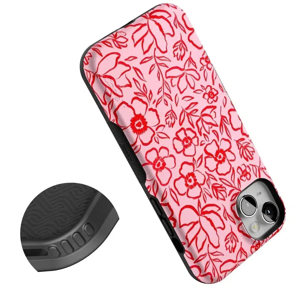 Luxury Feel Blush Garden | Floral Doodle Case  Almost Gone!