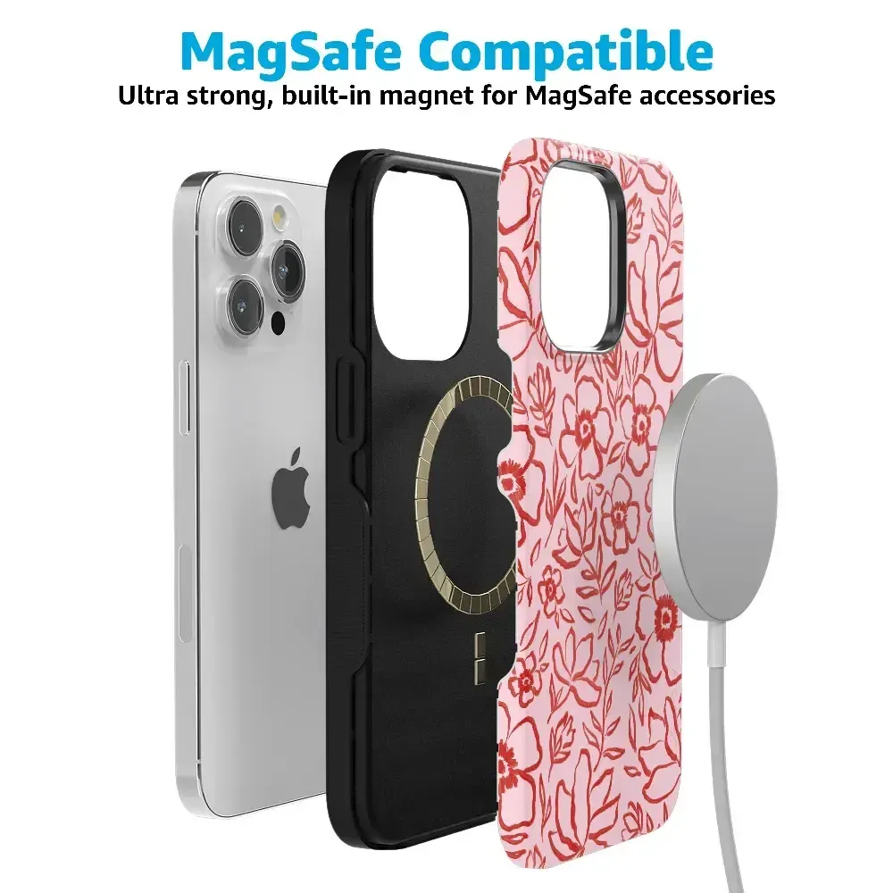 Luxury Feel Blush Garden | Floral Doodle Case  Almost Gone!