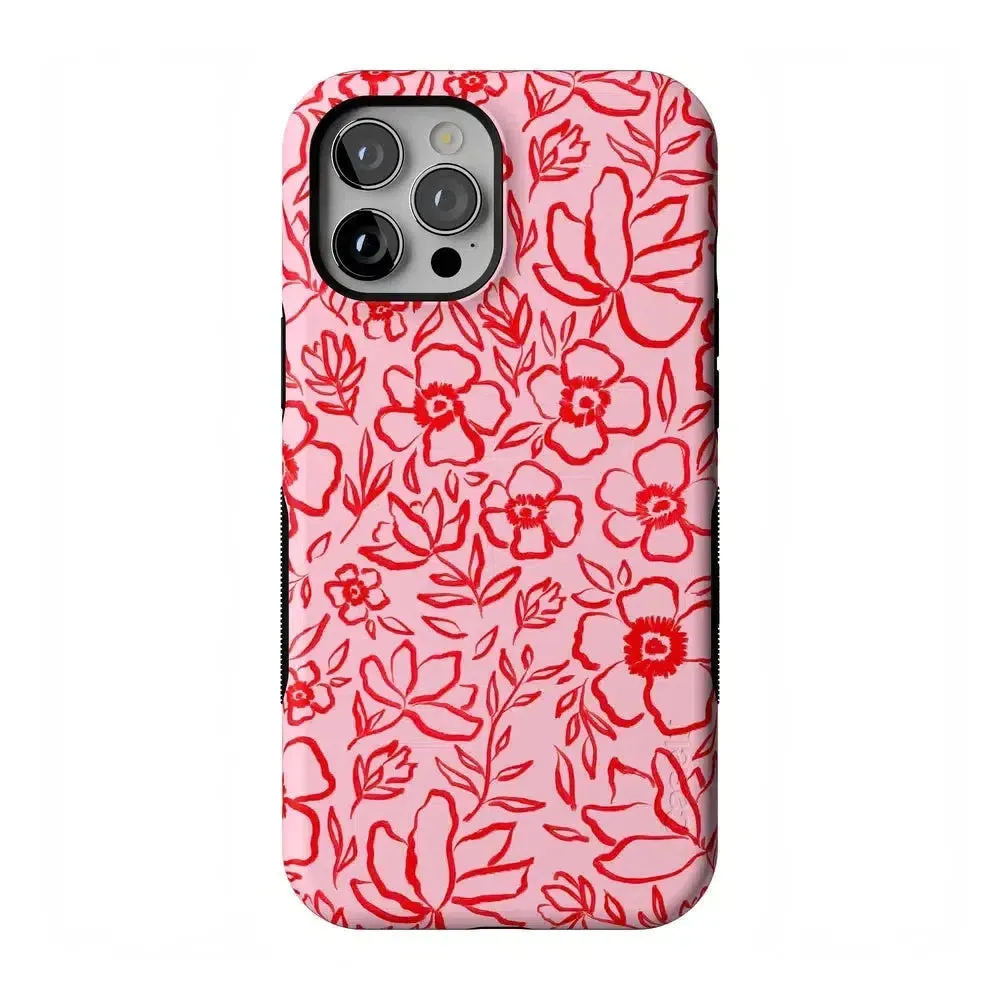 Luxury Feel Blush Garden | Floral Doodle Case  Almost Gone!