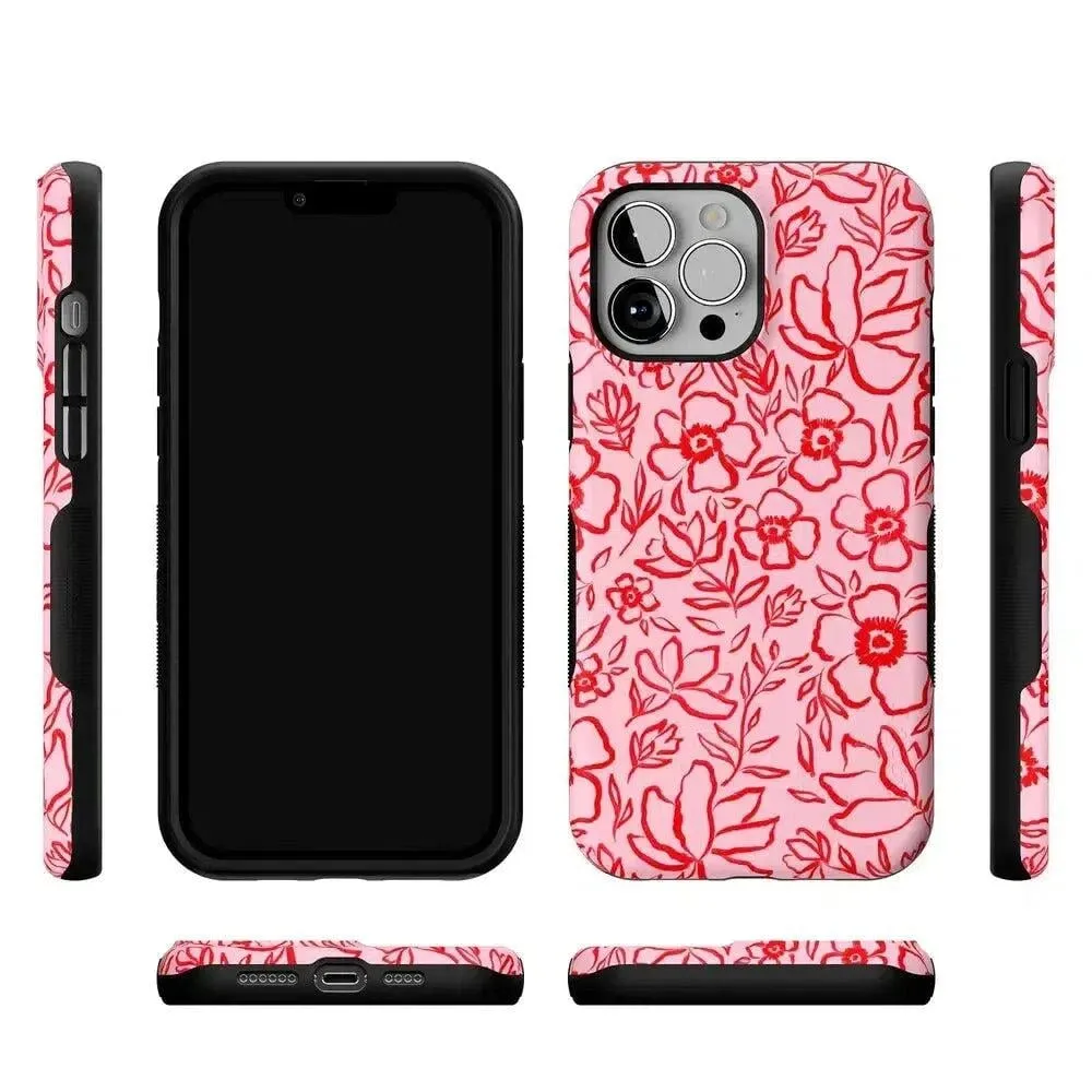 Luxury Feel Blush Garden | Floral Doodle Case  Almost Gone!