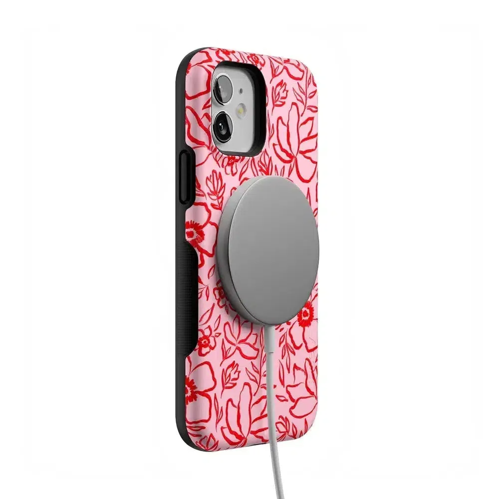 Luxury Feel Blush Garden | Floral Doodle Case  Almost Gone!