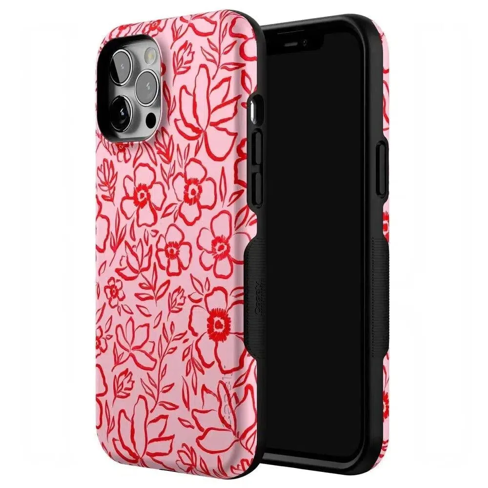 Luxury Feel Blush Garden | Floral Doodle Case  Almost Gone!