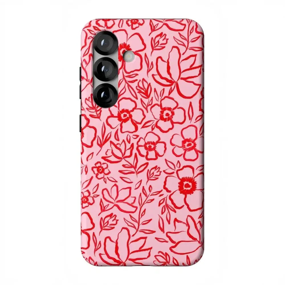Luxury Feel Blush Garden | Floral Doodle Case  Almost Gone!
