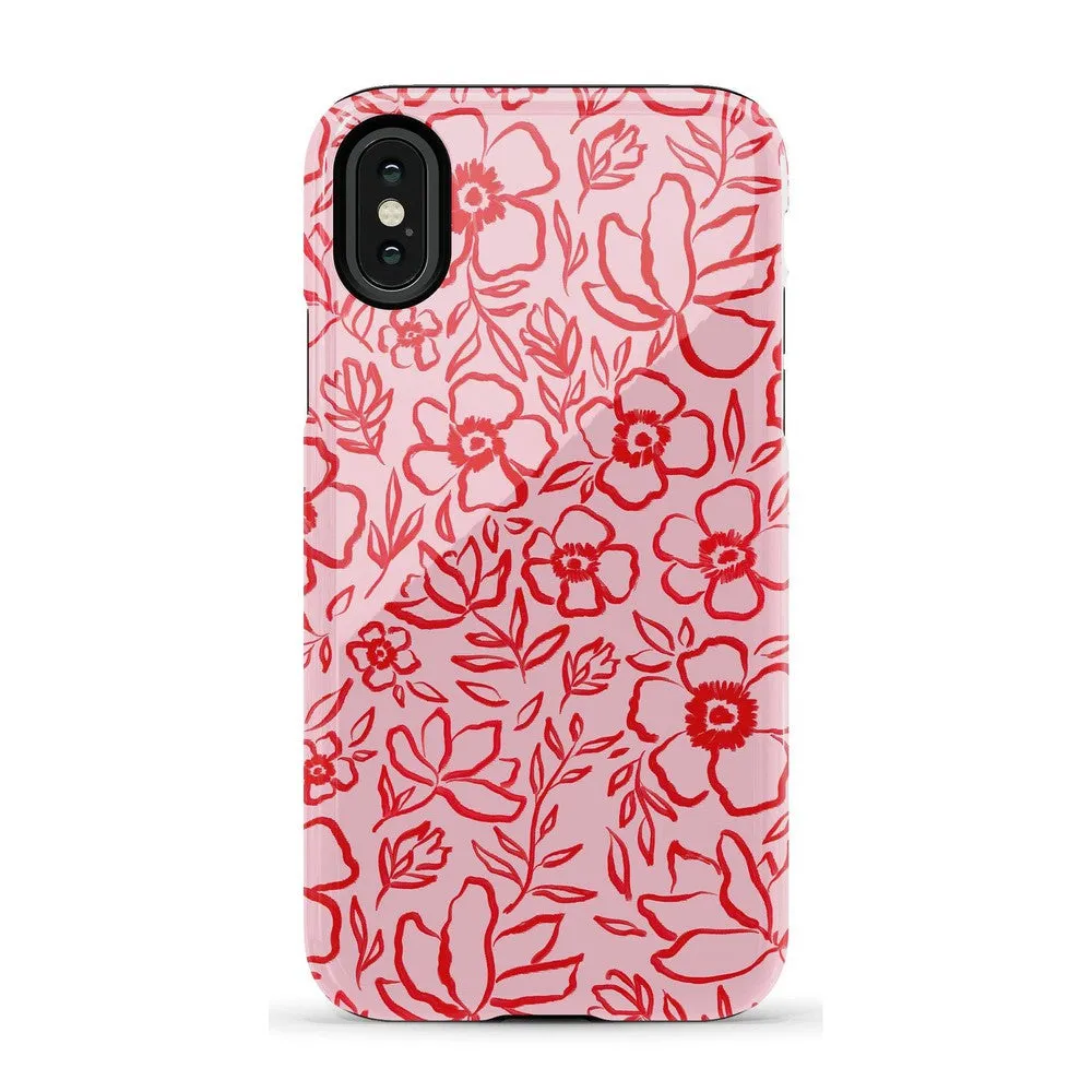 Luxury Feel Blush Garden | Floral Doodle Case  Almost Gone!