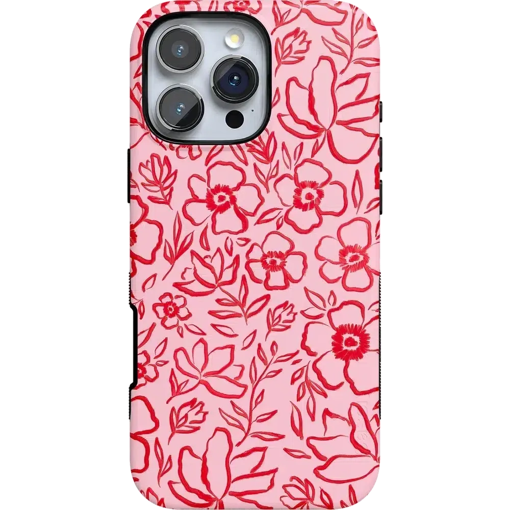 Luxury Feel Blush Garden | Floral Doodle Case  Almost Gone!