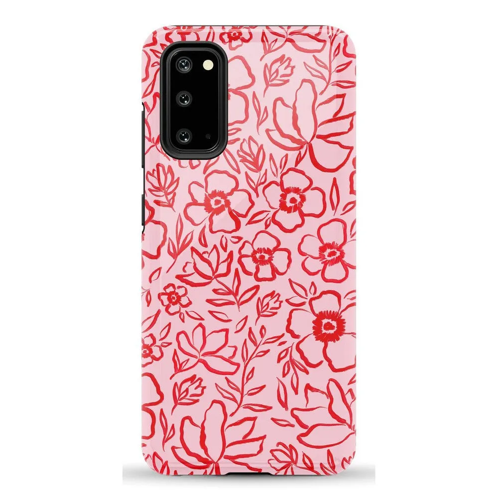 Luxury Feel Blush Garden | Floral Doodle Case  Dont Miss Out!