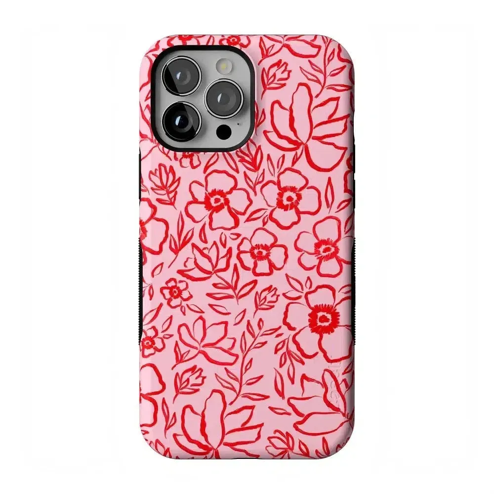 Luxury Feel Blush Garden | Floral Doodle Case  Dont Miss Out!