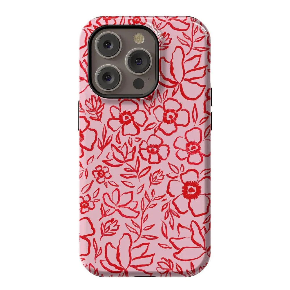 Luxury Feel Blush Garden | Floral Doodle Case  Dont Miss Out!