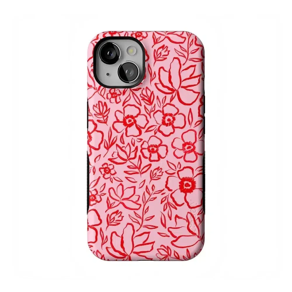 Luxury Feel Blush Garden | Floral Doodle Case  Dont Miss Out!
