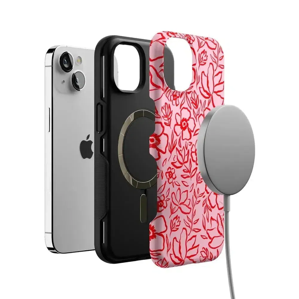 Luxury Feel Blush Garden | Floral Doodle Case  Dont Miss Out!