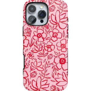 Luxury Feel Blush Garden | Floral Doodle Case  Dont Miss Out!