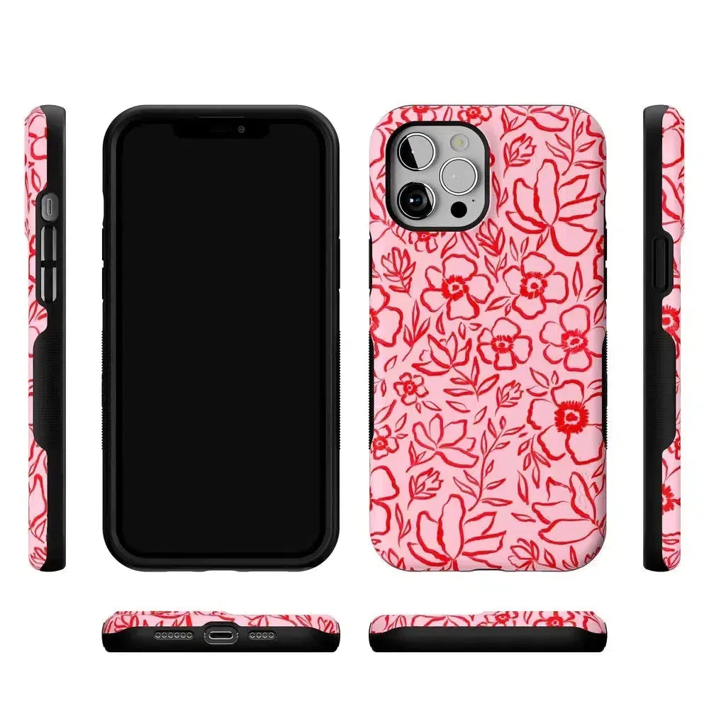 Luxury Feel Blush Garden | Floral Doodle Case  Dont Miss Out!