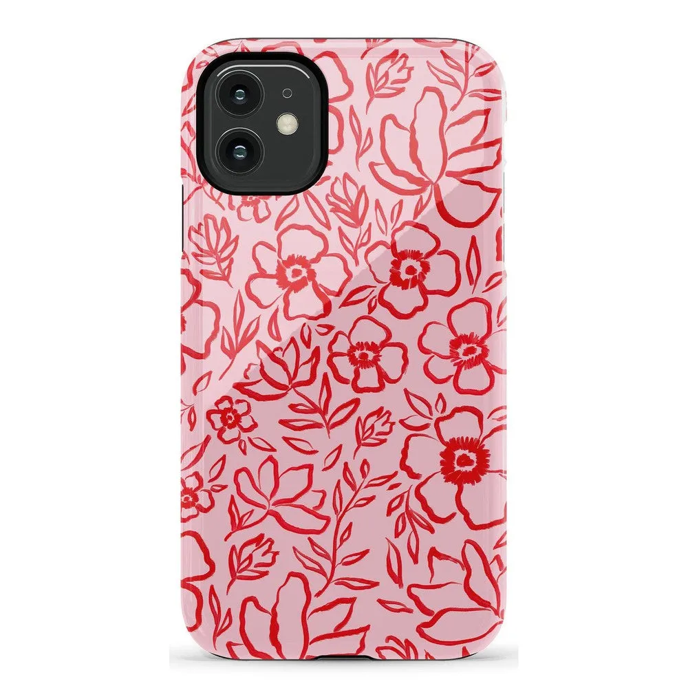 Luxury Feel Blush Garden | Floral Doodle Case  Dont Miss Out!