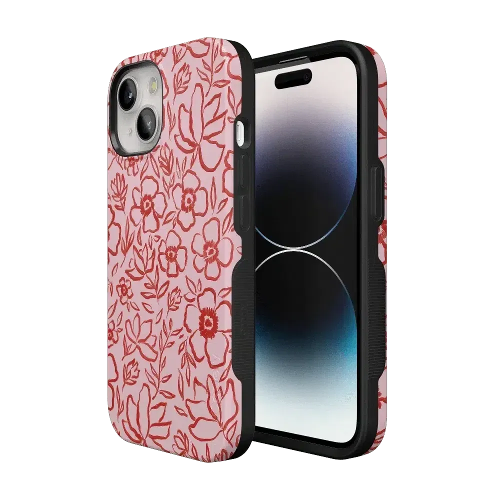 Luxury Feel Blush Garden | Floral Doodle Case  Dont Miss Out!