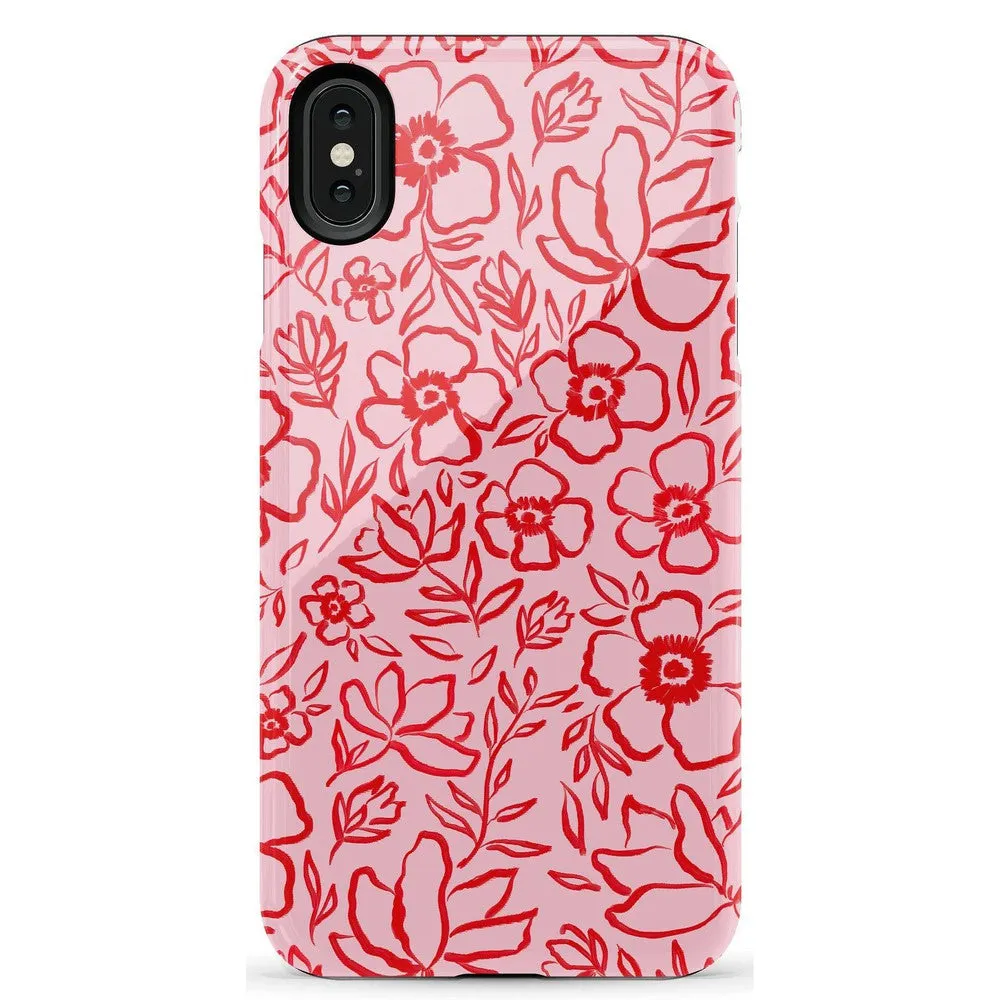 Luxury Feel Blush Garden | Floral Doodle Case  Dont Miss Out!