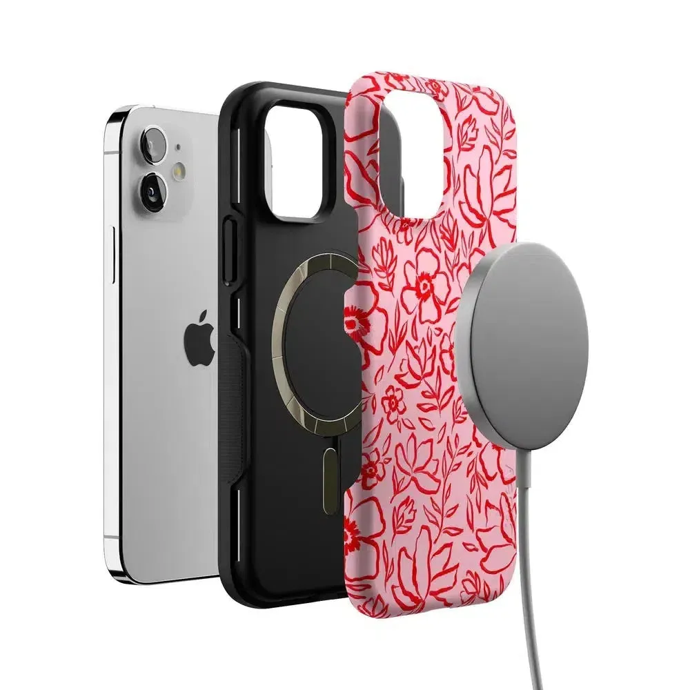 Luxury Feel Blush Garden | Floral Doodle Case  Dont Miss Out!